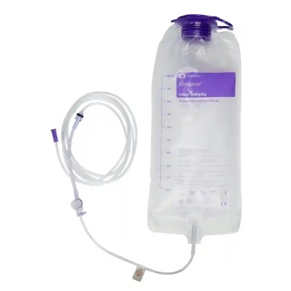 Case of 30 Covidien Kangaroo Joey Enteral Feeding Bags 1000mL